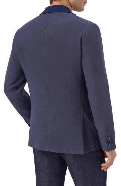 Пиджак из шерсти и шелка ZILLI, арт. MNP-G2W0S-36071/0001, фото 5