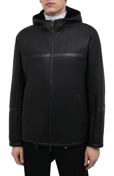 Дубленка из овчины PRADA черного цвета по цене 640000 руб., арт. UPW395-1H44-F0806, фото 3 Дубленка из овчины PRADA, арт. UPW395-1H44-F0806, фото 3