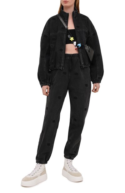 Джинсы ALEXANDER WANG темно-серого цвета по цене 53450 руб., арт. 4DC2214933, фото 2 Джинсы ALEXANDER WANG, арт. 4DC2214933, фото 2