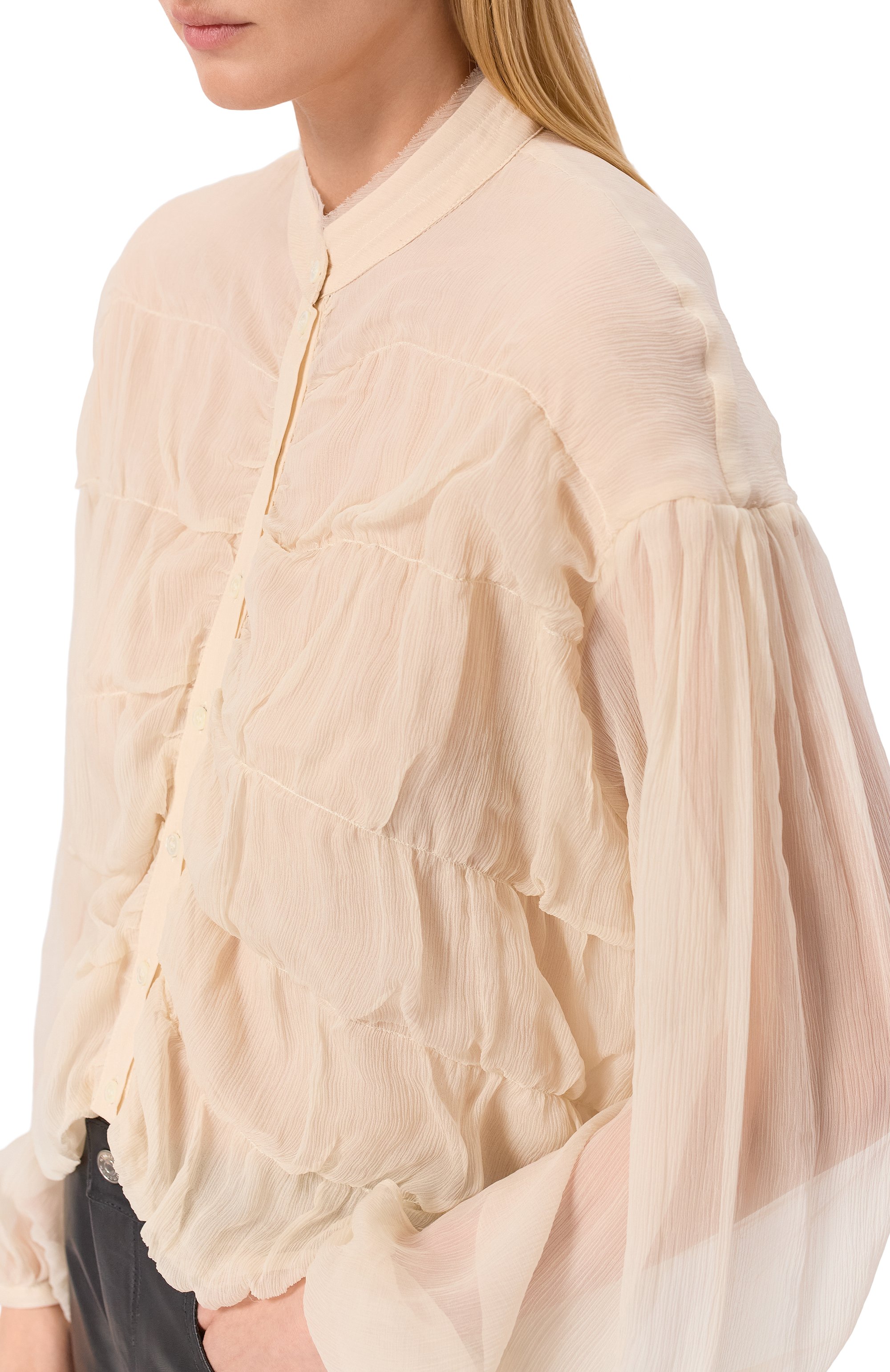 Шелковая блузка ISABEL BENENATO, арт. DW935S26, фото 5