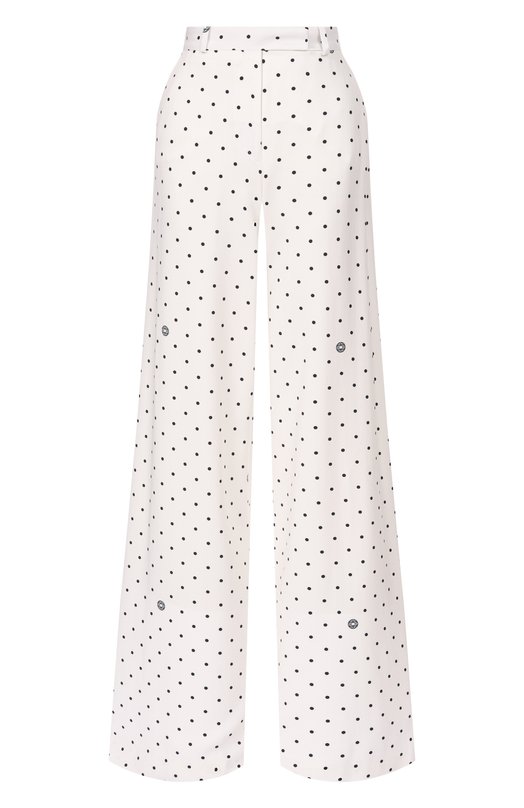 Брюки из вискозы и шелка Elie Saab P0170PR26/CD024 Белый P0170PR26/CD024