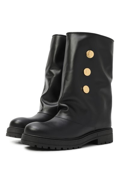 Кожаные сапоги BALMAIN, арт. BX0B86