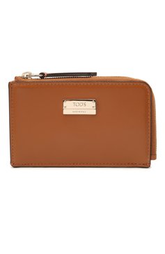 Женская кожаный футляр для ключей TOD’S коричневого цвета, арт. XAWENBFA300PXP | Фото 1 (Региональные ограничения белый список (Axapta Mercury): RU; Материал: Натуральная кожа; Нос: Не проставлено; Материал сплава: Проставлено)