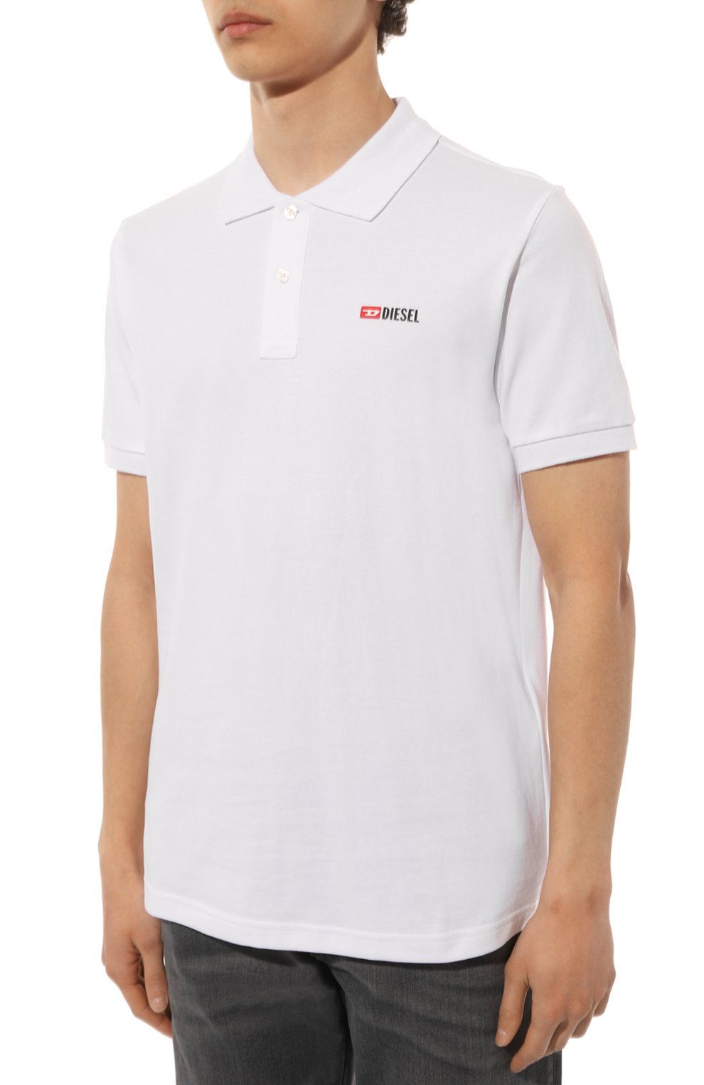 Хлопковое поло DIESEL, арт. A04087/0JMAD, фото 3