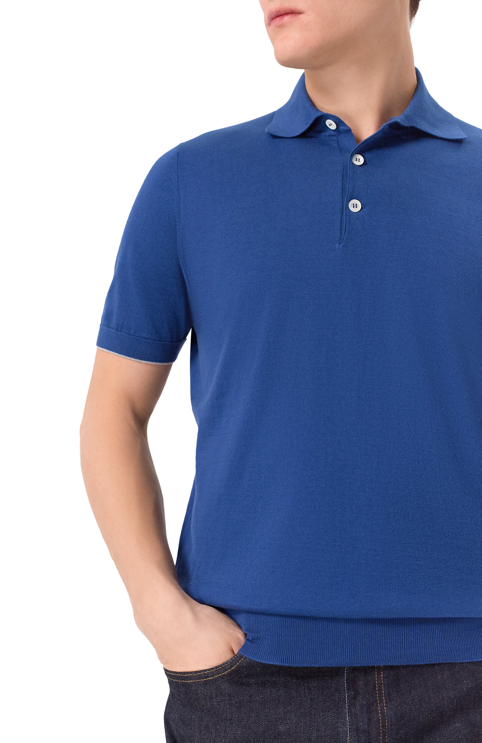 Хлопковое поло BRUNELLO CUCINELLI, арт. M29800125, фото 5