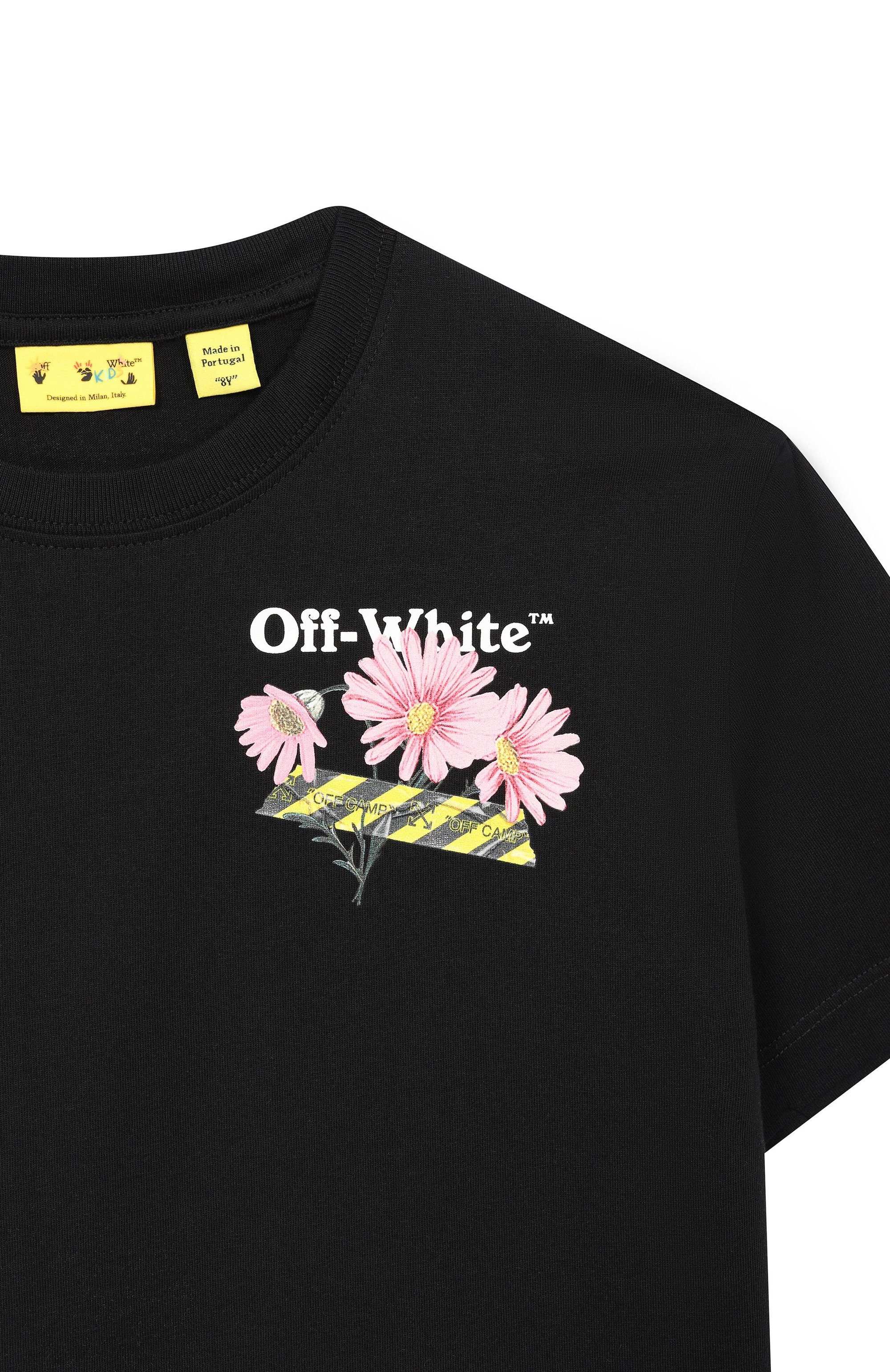 Хлопковая футболка OFF-WHITE, арт. 0GAA001S26JER004_001, фото 3