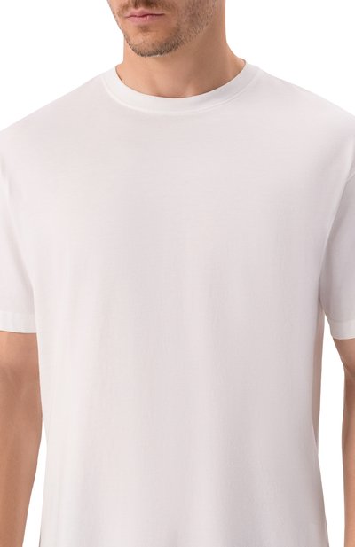 Хлопковая футболка DIRK BIKKEMBERGS белого цвета по цене 5295 руб., арт. BMT1305, фото 5 Хлопковая футболка DIRK BIKKEMBERGS, арт. BMT1305, фото 5