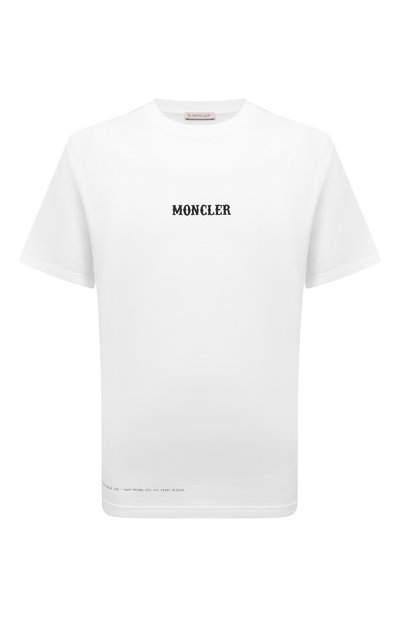 Хлопковая футболка circus 7 moncler frgmt hiroshi fujiwara MONCLER GENIUS белого цвета по цене 32500 руб., арт. 8C000-03-M2353, фото 1 Хлопковая футболка circus 7 moncler frgmt hiroshi fujiwara MONCLER GENIUS, арт. 8C000-03-M2353, фото 1