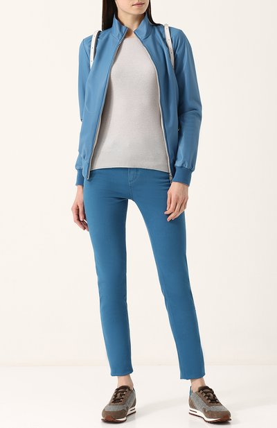 Двусторонний кожаный бомбер с воротником-стойкой LORO PIANA, арт. FAI0982, фото 2