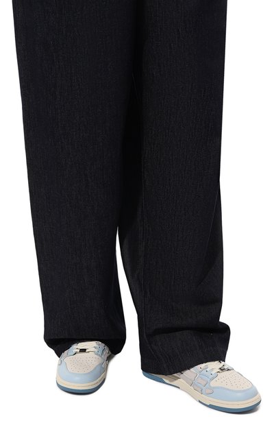 Кожаные кеды collegiate skel-top AMIRI, арт. AMF0SR1031, фото 3