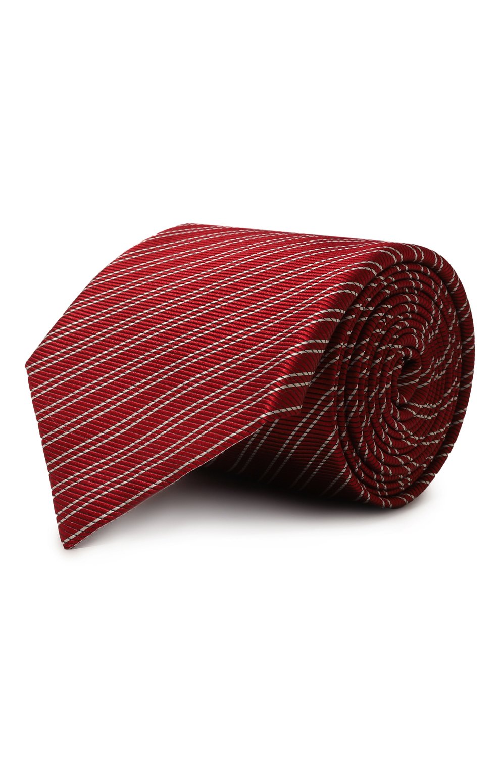 Шелковый галстук GIORGIO ARMANI красного цвета по цене 16250 руб., арт. 360054/4F925, фото 1 Шелковый галстук GIORGIO ARMANI, арт. 360054/4F925, фото 1