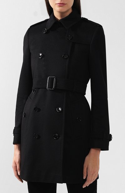 Пальто с поясом из смеси шерсти и кашемира BURBERRY, арт. 3926955, фото 3