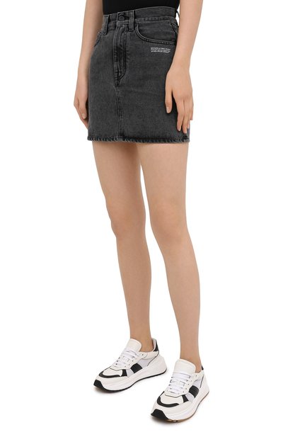 Джинсовая юбка OFF-WHITE, арт. 0WYF005R21DEN002, фото 3