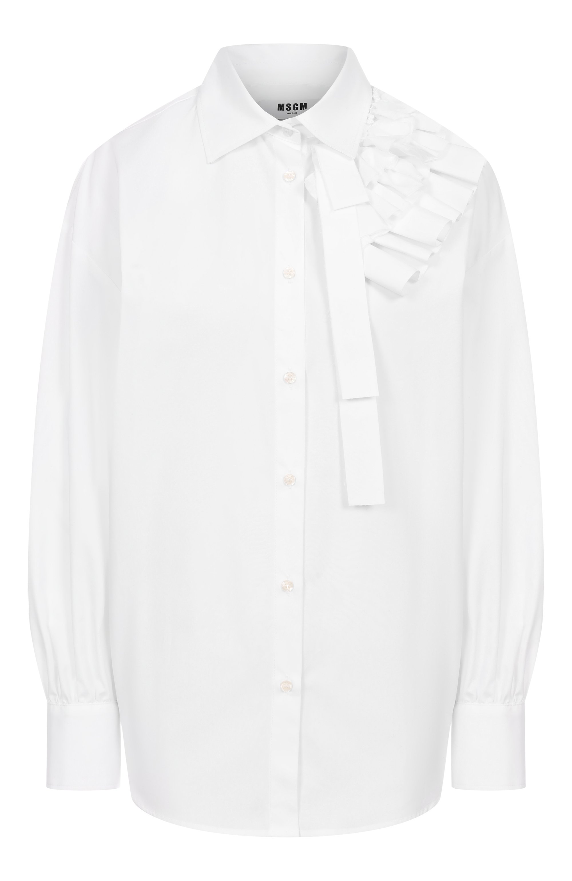 Хлопковая рубашка MSGM, арт. 3841MDE11X/257100, фото 1