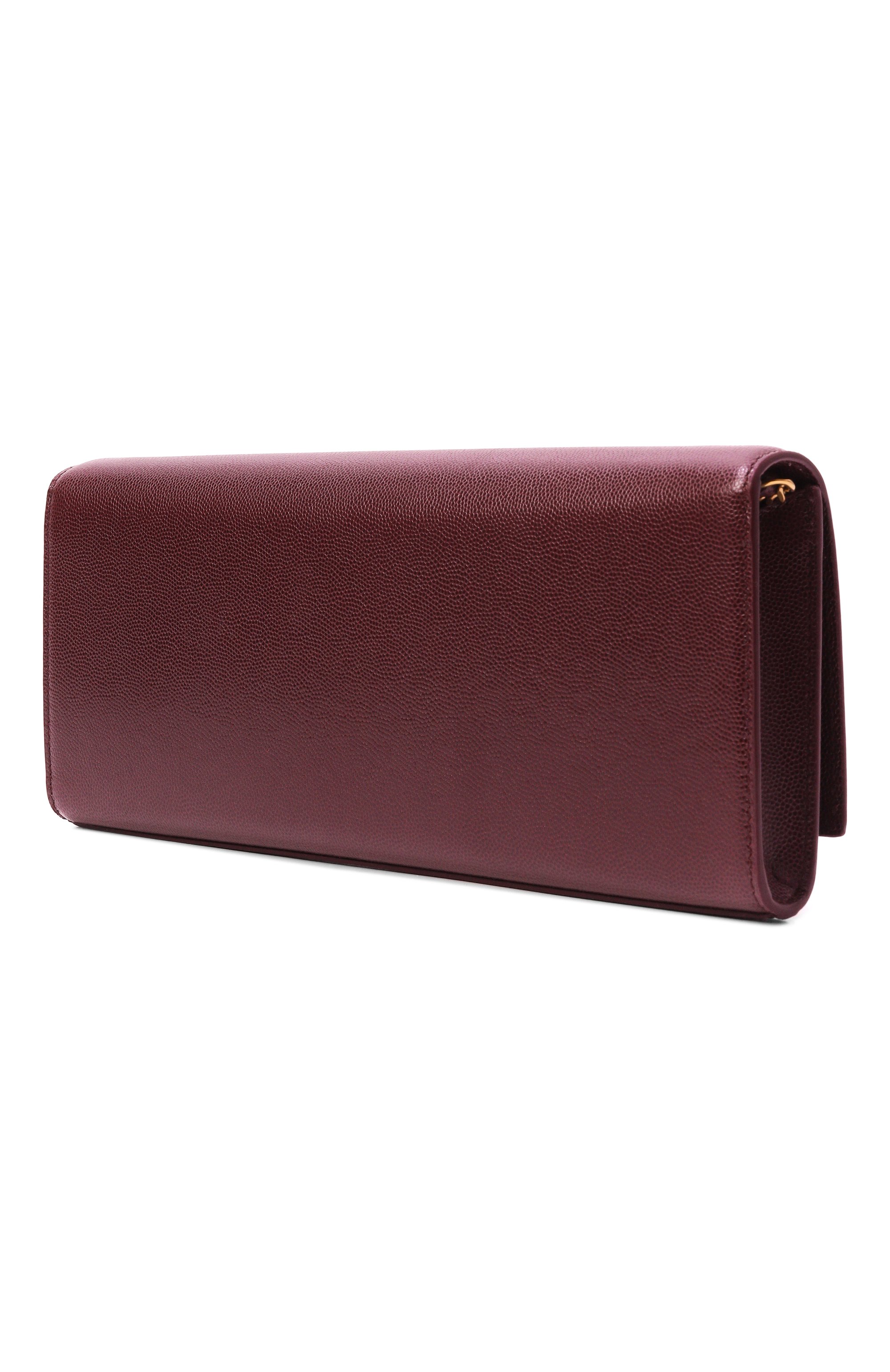 Клатч kate SAINT LAURENT бордового цвета по цене 269500 руб., арт. 851921/AAGBE, фото 4 Клатч kate SAINT LAURENT, арт. 851921/AAGBE, фото 4
