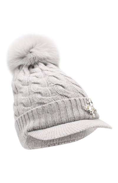 Шерстяная шапка с меховым помпоном IL TRENINO, арт. 19 5649/E0, фото 1