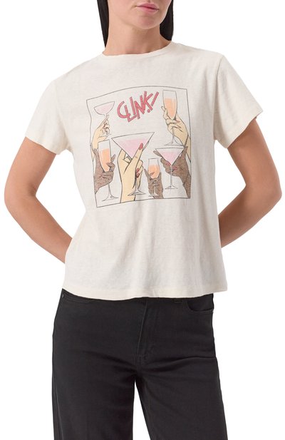 Хлопковая футболка RE/DONE, арт. 024-02WCGT314, фото 3