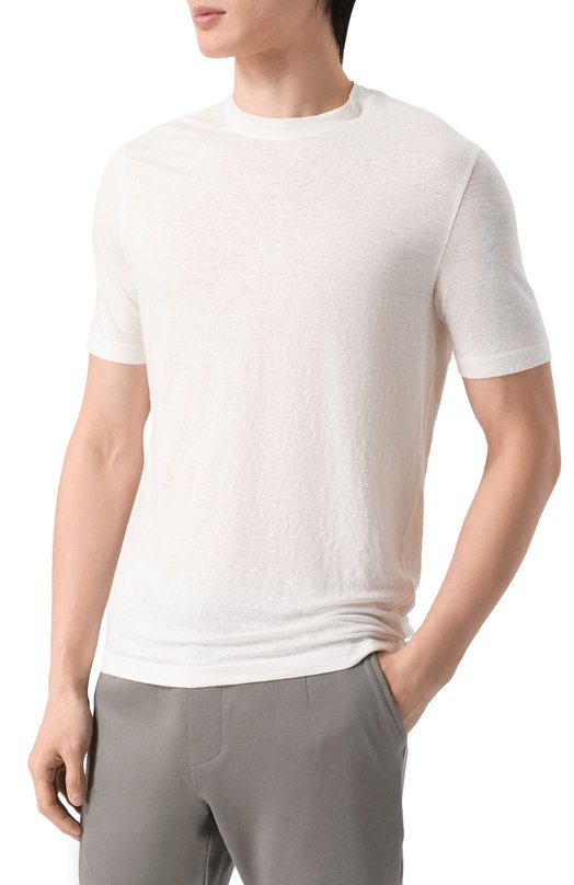 Льняная футболка Andrea Campagna TSMC/JERLIN Белый  TSMC/JERLIN Фото 3