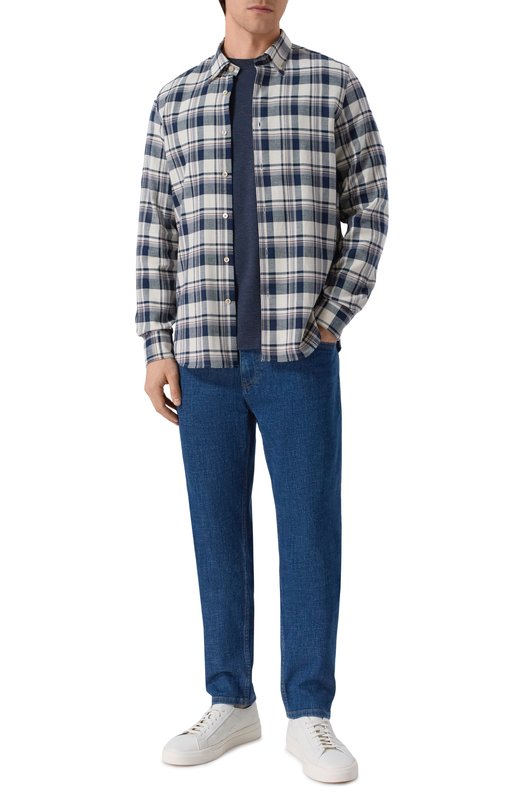 Хлопковая рубашка Boglioli 620/FB5858 Синий  620/FB5858 Фото 2