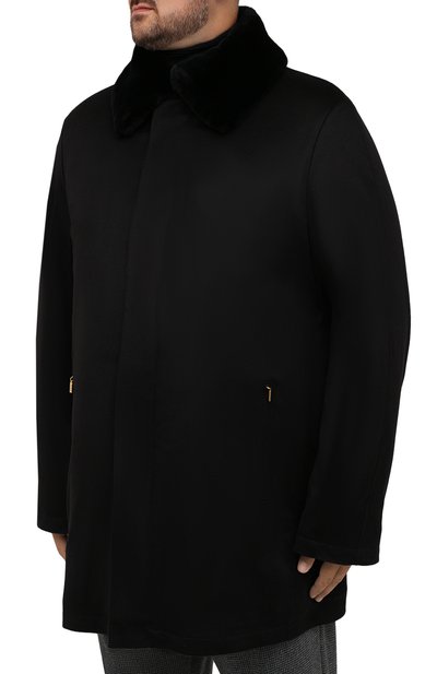 Кашемировое пальто с воротником из бобра ZILLI, арт. MAW-TIMBU-03001/0003, фото 3