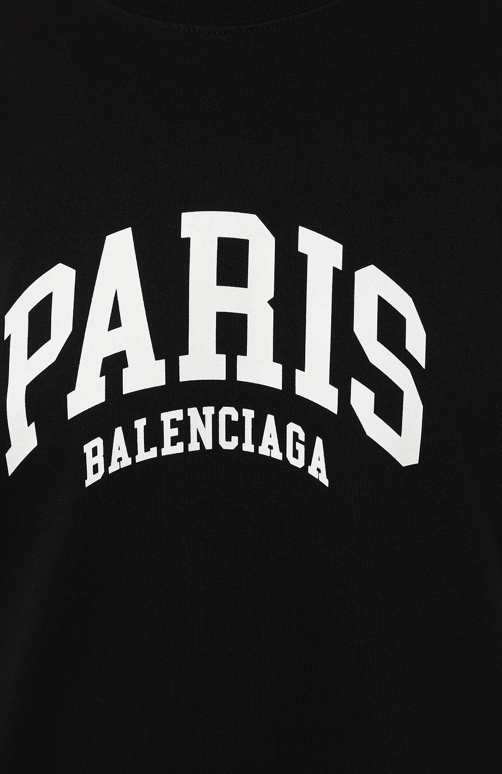Хлопковая футболка BALENCIAGA черного цвета по цене 88200 руб., арт. 612965 TLVL7, фото 5 Хлопковая футболка BALENCIAGA, арт. 612965 TLVL7, фото 5