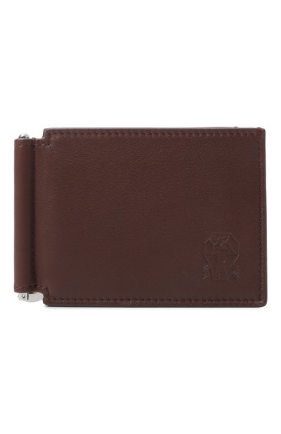 Мужской кожаный зажим для купюр BRUNELLO CUCINELLI, арт. MWZNBU440