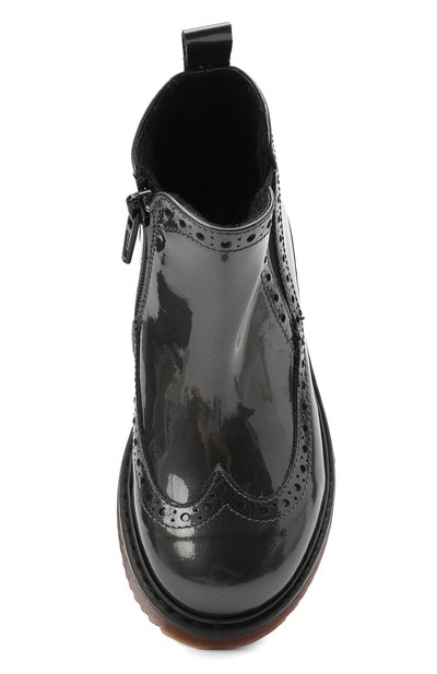 Кожаные ботинки MONTELPARE TRADITION серого цвета по цене 17350 руб., арт. MT14127/PIUMA/18-27, фото 4 Кожаные ботинки MONTELPARE TRADITION, арт. MT14127/PIUMA/18-27, фото 4