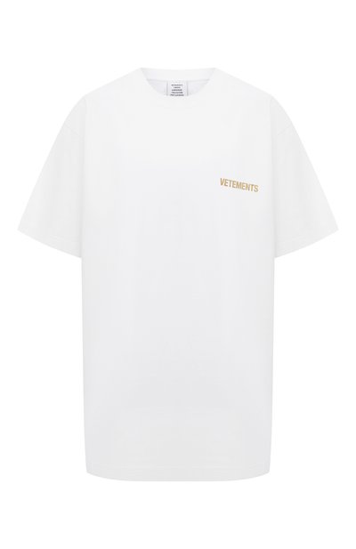 Женская хлопковая футболка VETEMENTS, арт. UA52TR240W 1602/W