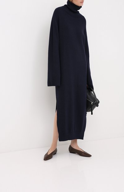 Платье-миди NANUSHKA темно-синего цвета по цене 42550 руб., арт. CANAAN_NAVY_RECYCLED CASHMERE KNIT, фото 2 Платье-миди NANUSHKA, арт. CANAAN_NAVY_RECYCLED CASHMERE KNIT, фото 2