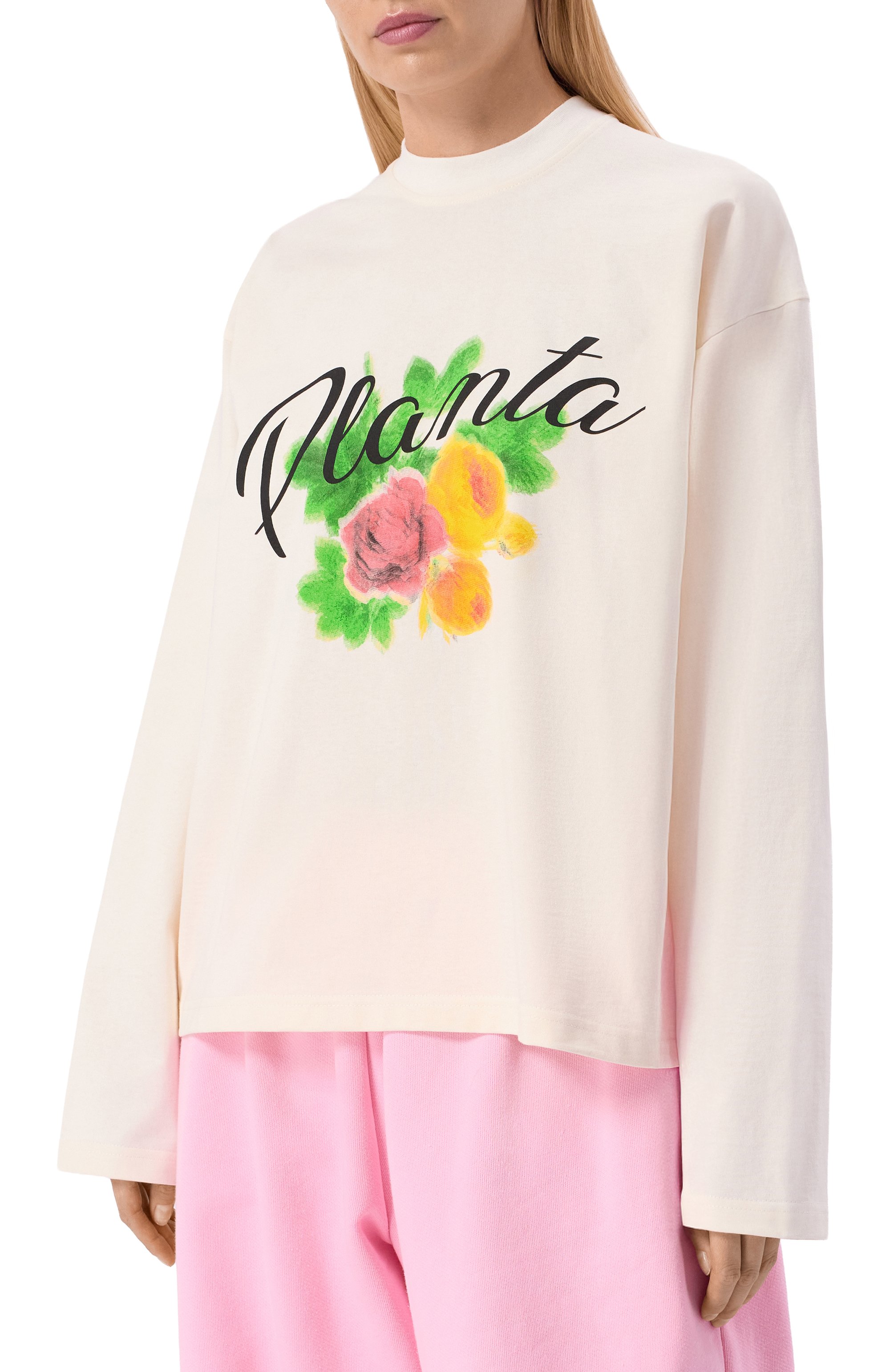 Хлопковый лонгслив PLANTA ROSA, арт. PR/L02.1/DOILY-BOUQUET/280, фото 6