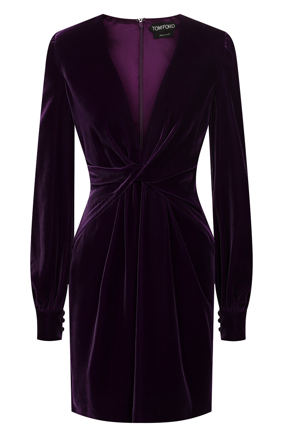 Бархатное платье TOM FORD фиолетового цвета по цене 459500 руб., арт. AB2635-FAX074, фото 1 Бархатное платье TOM FORD, арт. AB2635-FAX074, фото 1