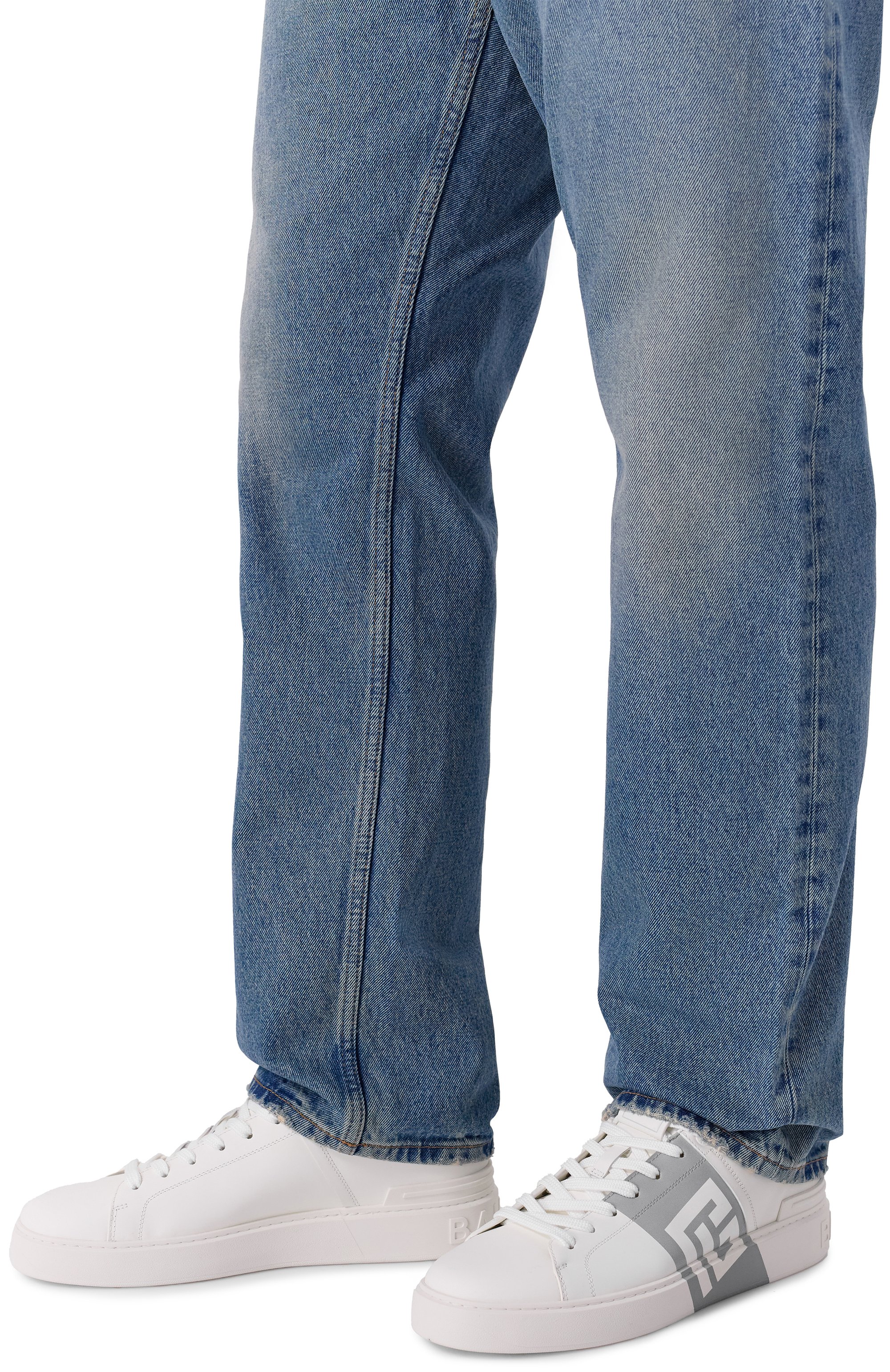 Кожаные кеды b-court BALMAIN, арт. FM0VI288/LVBP, фото 3