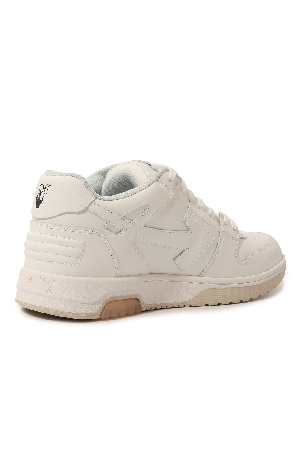 Кожаные кеды out of office OFF-WHITE, арт. OMIA189C99LEA0050110, фото 5