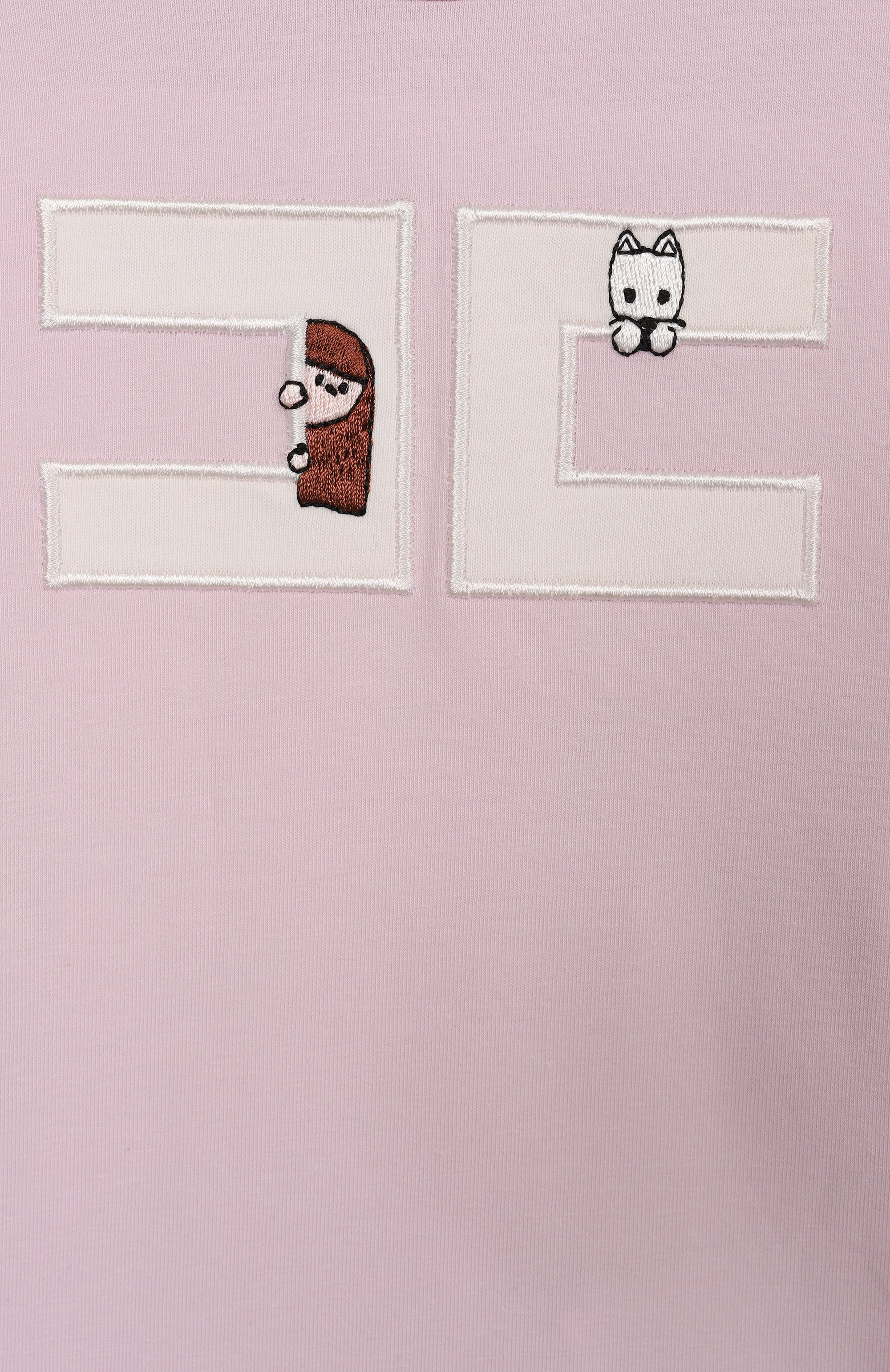 Хлопковая футболка ELISABETTA FRANCHI LA MIA BAMBINA, арт. EGTS0900/JE006, фото 3