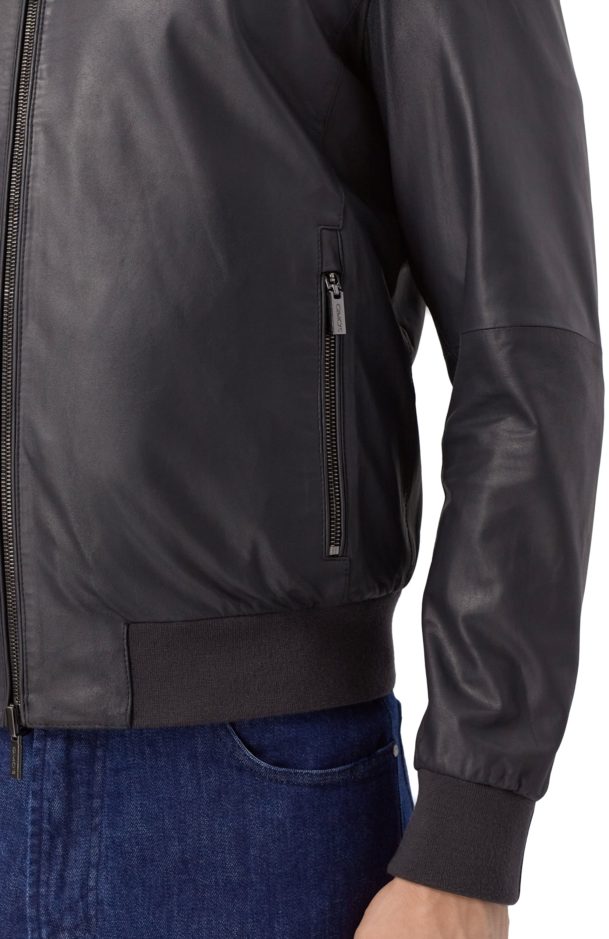 Двусторонний кожаный бомбер GIMO'S, арт. 5S20.1.090.90R/58, фото 5