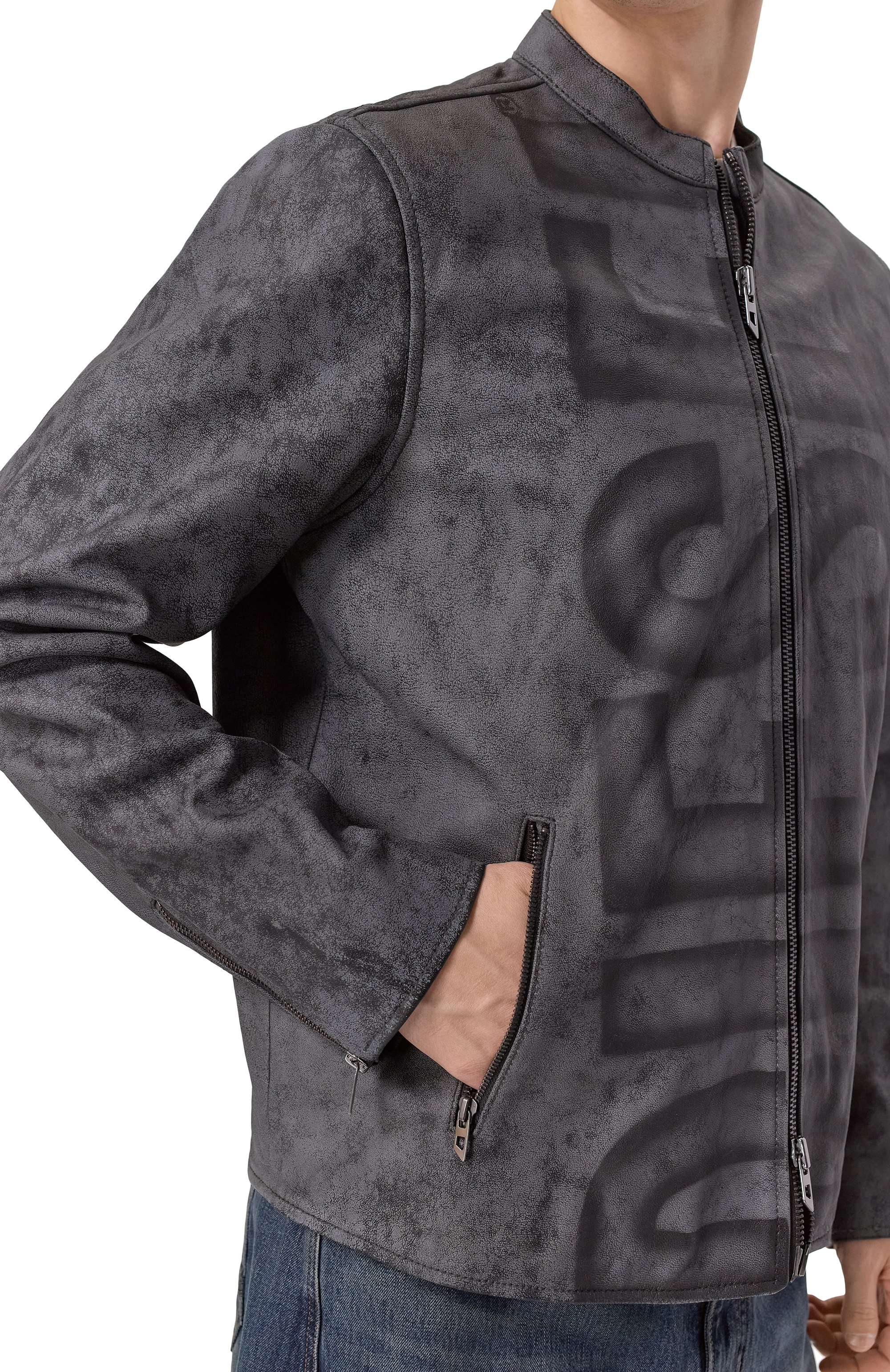 Кожаная куртка DIESEL, арт. A19350/0AJFV, фото 5