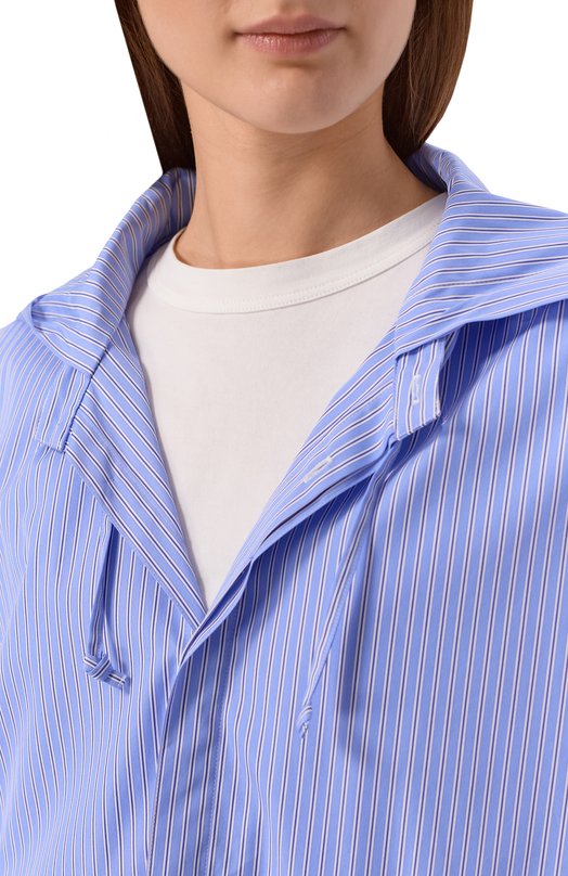 Хлопковая рубашка Undercover UP1F1407-1 Голубой  UP1F1407-1 Фото 5