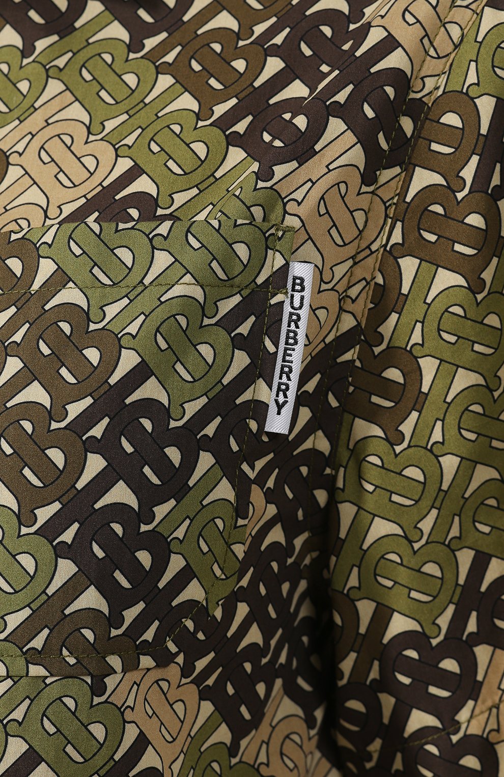 Хлопковое платье BURBERRY хаки цвета по цене 96550 руб., арт. 8014192, фото 5 Хлопковое платье BURBERRY, арт. 8014192, фото 5