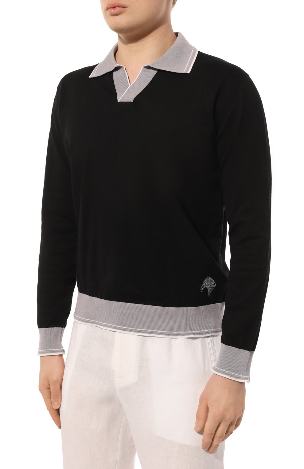 Хлопковое поло STEFANO RICCI, арт. K313042PSL/F24147, фото 3