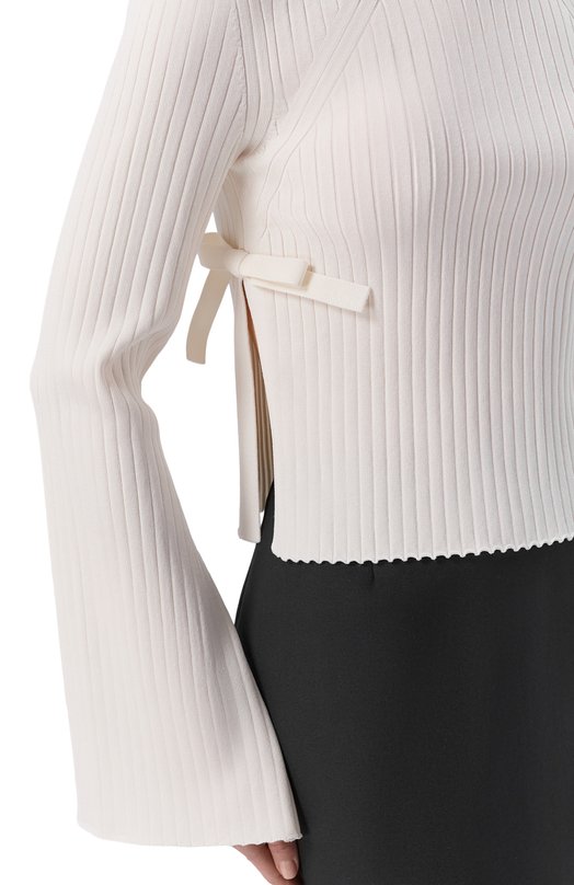 Пуловер из вискозы Nina Ricci 26PMPU005/ML0597 Кремовый  26PMPU005/ML0597 Фото 5