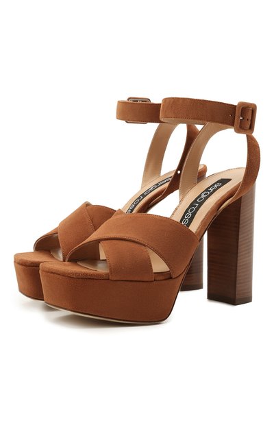 Замшевые босоножки SERGIO ROSSI, арт. A94250-MCAZ01, фото 1