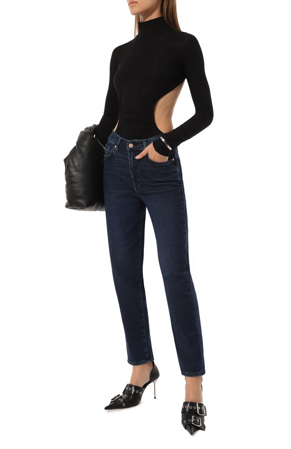 Джинсы 7 FOR ALL MANKIND темно-синего цвета по цене 25250 руб., арт. JSA7A910LC, фото 2 Джинсы 7 FOR ALL MANKIND, арт. JSA7A910LC, фото 2