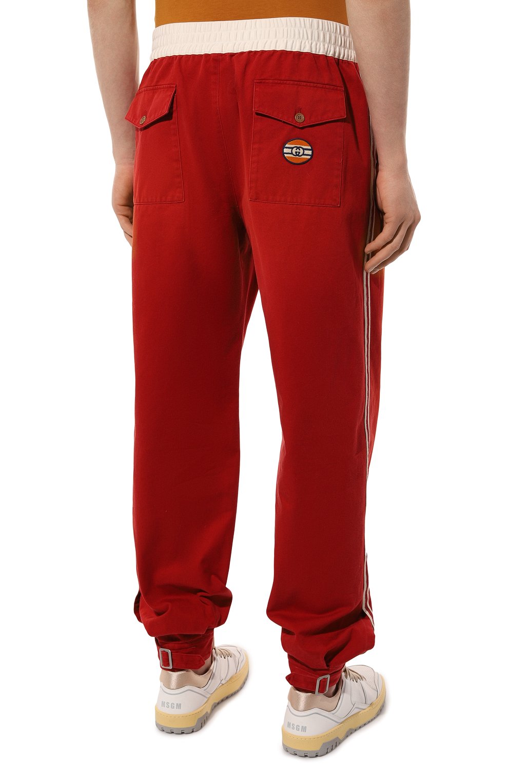 Хлопковые джоггеры GUCCI, арт. 653392 ZAGP0, фото 4
