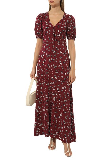 Платье из вискозы SEVEN LAB бордового цвета по цене 16800 руб., арт. SDV.14.866.343, фото 2 Платье из вискозы SEVEN LAB, арт. SDV.14.866.343, фото 2