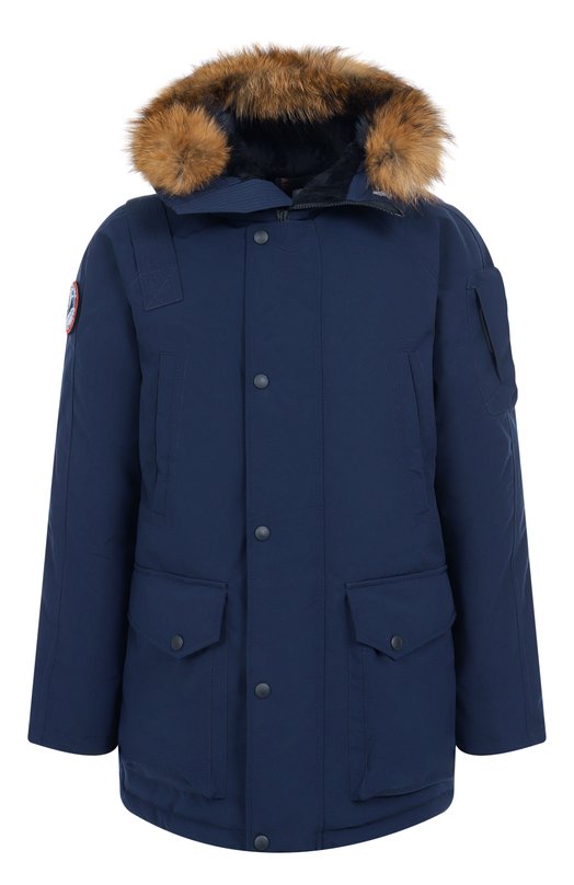 Пуховик с меховой отделкой Arctic Explorer MIR_NAVY Синий MIR_NAVY