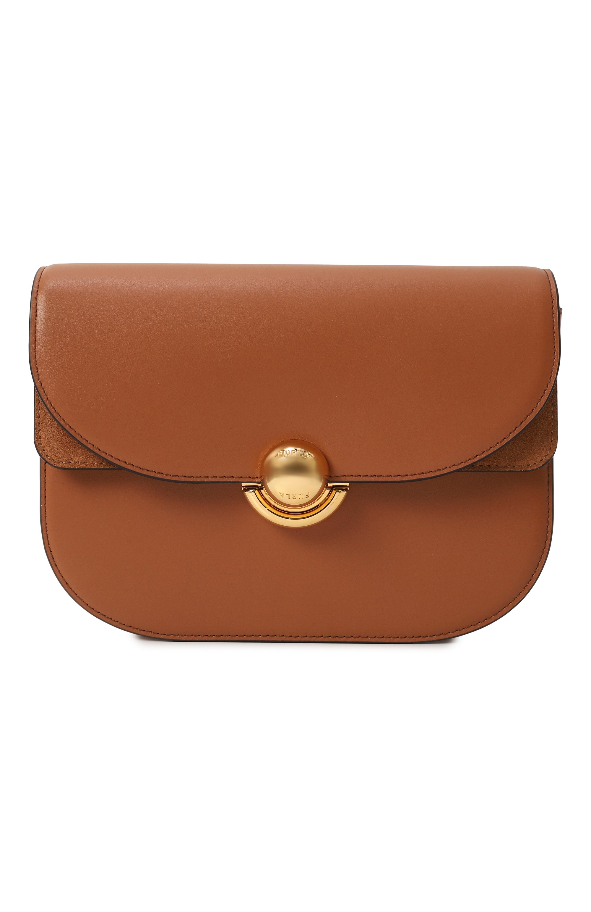 Сумка furla sfera small FURLA коричневого цвета по цене 57000 руб., арт. WB01355/BX0428, фото 1 Сумка furla sfera small FURLA, арт. WB01355/BX0428, фото 1