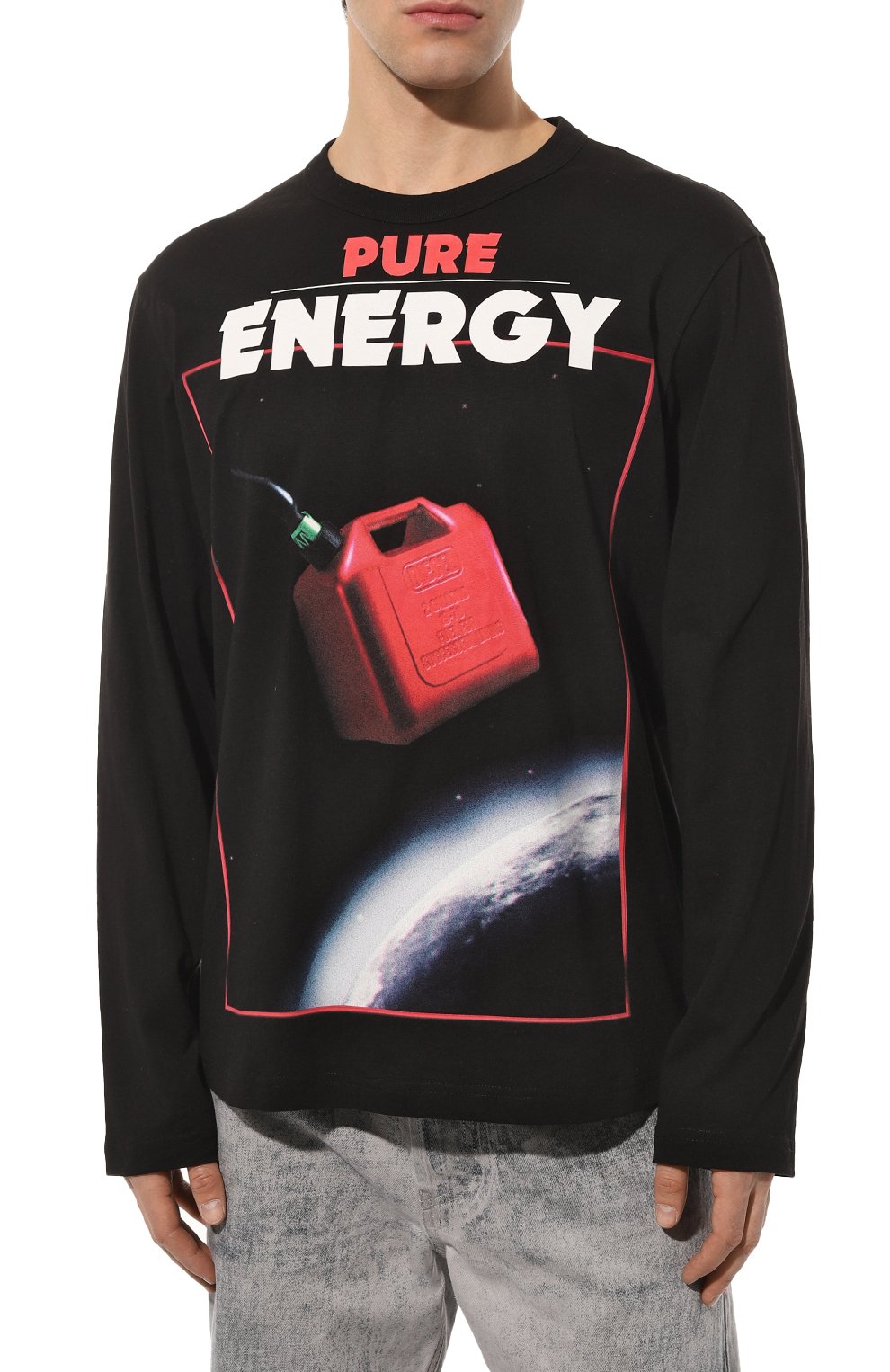 Хлопковый лонгслив DIESEL, арт. A08641/0BEAF, фото 3