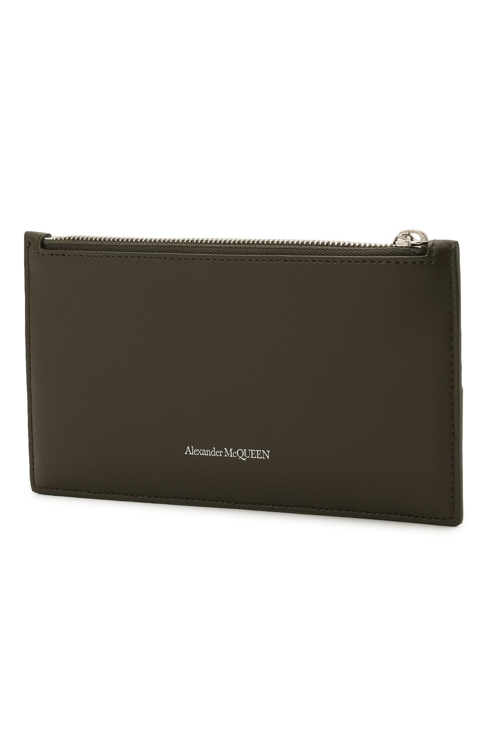 Кожаное портмоне ALEXANDER MCQUEEN хаки цвета по цене 42550 руб., арт. 658451/1AAC7, фото 2 Кожаное портмоне ALEXANDER MCQUEEN, арт. 658451/1AAC7, фото 2