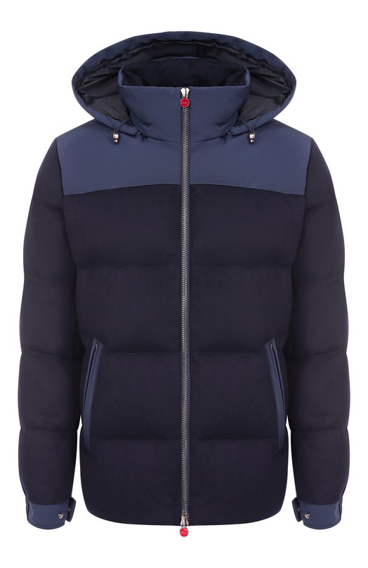 Кашемировый пуховик Kiton UW2229V0436H02 Синий UW2229V0436H02