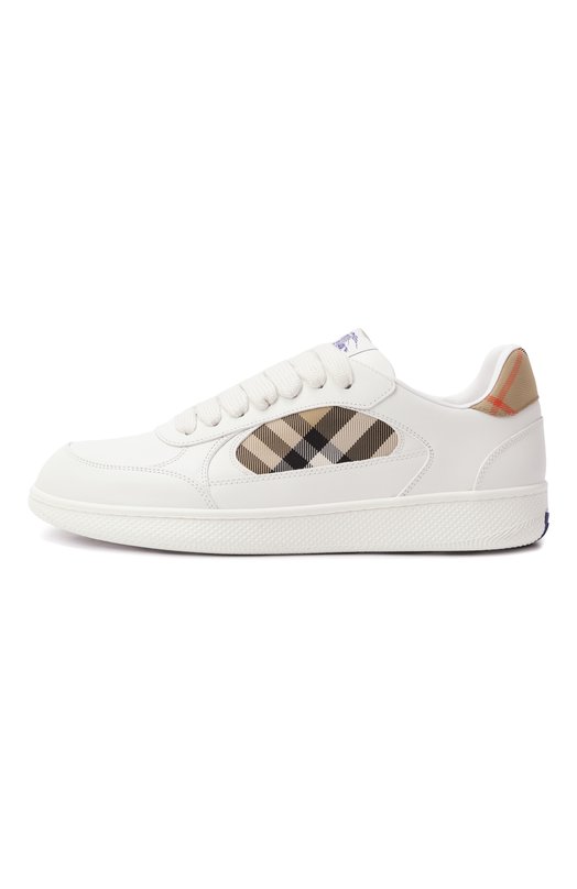 Комбинированные кеды Terrace Burberry 8108649 Белый  8108649 Фото 4